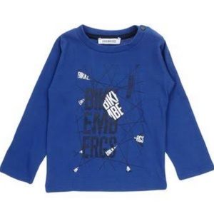 BIKKEMBERGS long sleeve blue shirt baby size 12 months